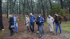 Visita del vicepresidente de la Xunta, Alfonso Rueda, al ecoparque de Cadro, en Mar�n