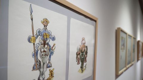 El espacio incluye una selecci�n de ilustraciones de �El Quijote�. 