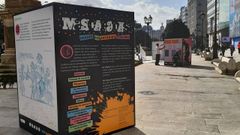 Exposici�n sobre el pasado y el presente del carnaval coru��s que puede verse en el Obelisco