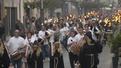 Participantes en la Noite Meiga celebrada en Sarria en el 2025