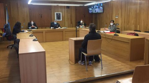 El acusado, en el juicio que se celebr en Lugo el 19 de mayo del 2021