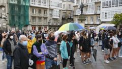 Concentraciones en A Mari�a para rechazar el crimen de Samuel Luis Mu�iz