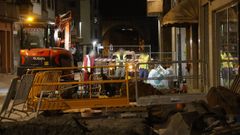 Fuga de gas en la R�a Montevideo por culpa de las obras de peatonalizaci�n