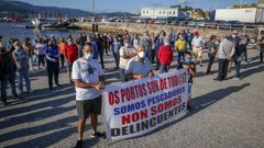 Imagen de la protesta secundada hace dos semanas en el puerto de Cabo de Cruz