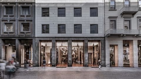 El exterior de la tienda del Corso Vittorio Emanuele