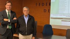 Sorteo, ayer, en la sede de la Federacin Galega de Comercio 