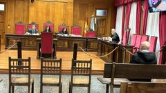 El agente de la Guardia Civil, durante el juicio en la Audiencia Provincial de Ourense
