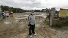 El presidente del Marino de Mera, en el inicio de las obras del campo, del que se acometer� la segunda fase en el 2022