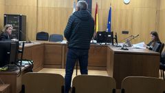 El acusado, durante el juicio en Ourense.