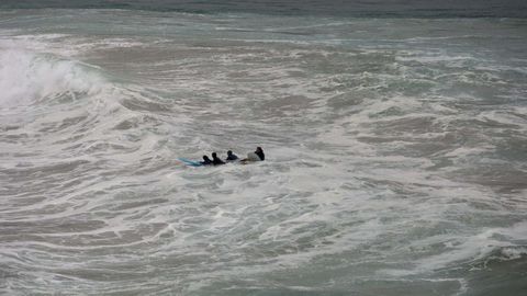 Rescate en la playa Area Maior de Malpica