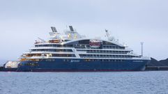 Le Champlain, en la ma�ana de este martes en Cee