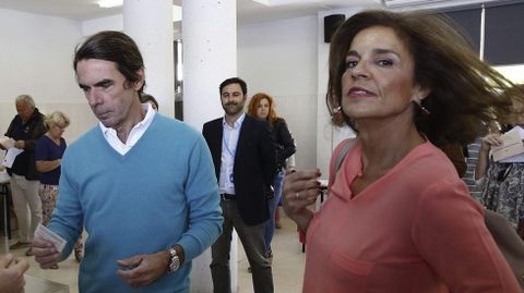 Ana Botella, tras votar el domingo en Pozuelo de Alarcón