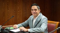 Manuel Fajardo, compareciendo este lunes en el Senado.