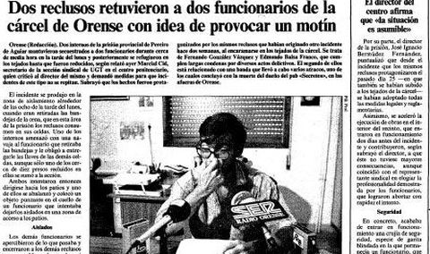 P�gina de La Voz de Galicia del 7 de agosto de 1991