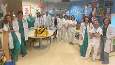 Profesionales del Hospital Teresa Herrera de A Coru�a, el materno del Chuac, que participan en el programa de cuidados paliativos pedi�tricos.