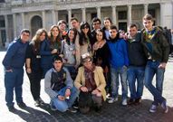 Trece estudiantes nicrarienses realizaron un viaje a Italia.