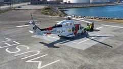 El helimer de Salvamento Mar�timo de Gij�n.El helimer de Salvamento Mar�timo de Gij�n