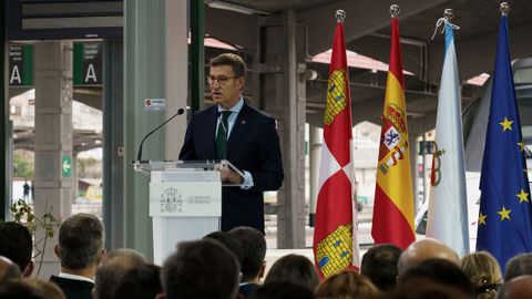 Para Galicia, es un antes y un despus, destac Feijoo en el acto institucional en Ourense tras la llegada del AVE. 