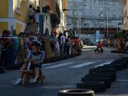 A todo trapo baixando dende Eijo Garay ata a praza. 