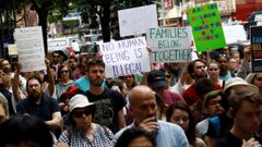 Protesta en Nueva York tras conocerse los detalles de los centros de detenci�n de migrantes