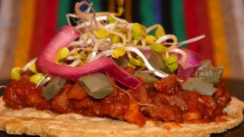 Este es el taco del Rinconcito Mexicano en Gij�n