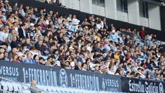 Aficionados celtistas, en un partido de liga del Celta Fortuna esta temporada.