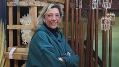 Helena Pena, hermana mayor de la Cofrad�a de la Merced, en una imagen tomada el pasado viernes