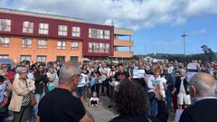Imagen de la multitudinaria concentración que acogió Xove este miércoles para solicitar médicos para el centro de salud