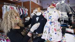 Las tiendas de ropa infantil reabrieron en Italia