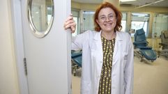 A oncloga Begoa Graa, no hospital de Montecelo.