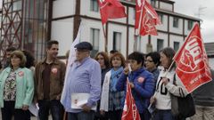 Concentraci�n de trabajadores de O Castro Sargadelos en Sada