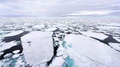 Imagen del hielo marino en el Polo Norte en 2015