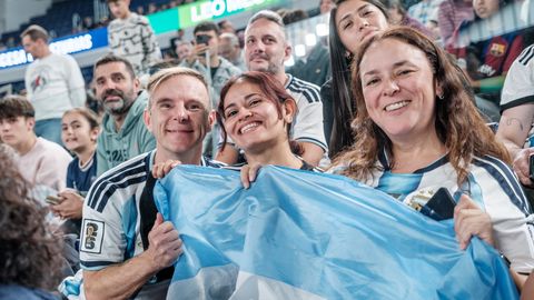 Acto de Leo Messi en el Palacio de los Deportes de Oviedo