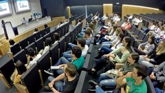 Estudiantes en el Cunqueiro