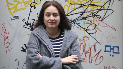 A escritora Berta D�vila, autora de �Os seres queridos� e��A ferida imaxinaria�.