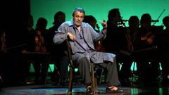 Lera, durante la representaci�n en A Coru�a de la obra teatral �La pasi�n seg�n don Quijote�. 