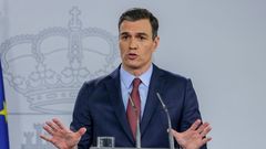 En streaming, comparecencia de Pedro S�nchez