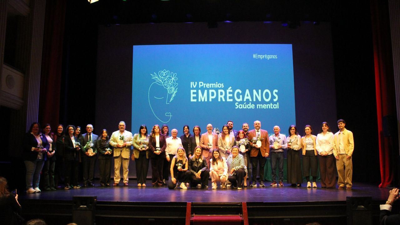 Feafes Galicia premió a la Unidad de Salud Mental de Ourense y a la trabajadora social Mercedes Pulgar