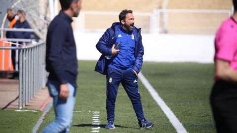 Canedo Guijuelo Real Oviedo Vetusta Segunda B Municipal Luis Ramos.Emilio Cañedo, durante el Guijuelo - Vetusta