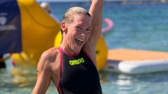 Almudena Quereda, tras la prueba en Cerde�a.