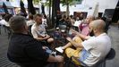 Ambiente en una terraza de A Corua en una imagen de archivo.