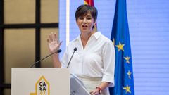 La ministra de vivienda, Isabel Rodr�guez, hoy en la presentaci�n del programa p�blico de vivienda asequible.