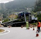 El accidente tuvo lugar en la rotonda de San Adri�n.