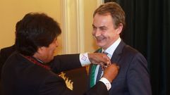 Zapatero, en una reciente visita a Bolivia.