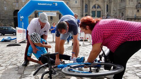 El ciclista vasco Mikel Azparren