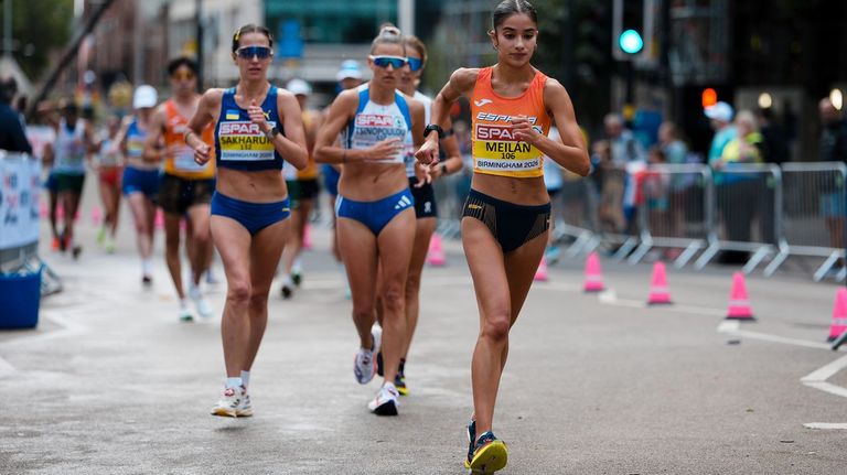 Aldara Meil�n en un momento el Campeonato de Europa de marcha