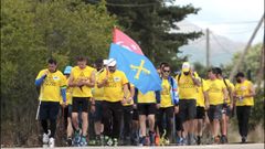 Trabajadores de Alcoa de Avil�s y A Coru�a a su paso por Le�n