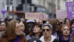 Manifestaci�n feminista el pasado 8M.