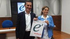 Javier Cuesta y Cecilia Bethencourt en la presentaci�n del programa �e2 estudiante x emprendedor�