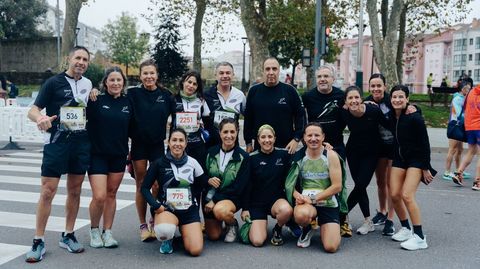 Un grupo de amigos en la San Marti�o.